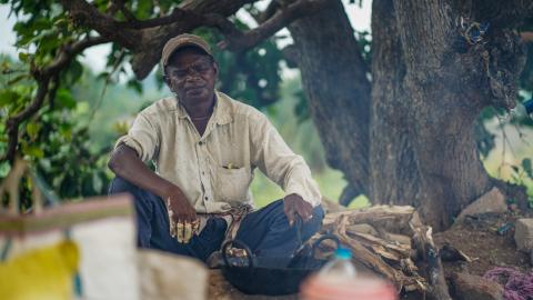 Street Food Vendor Cooking at Outdoor in India